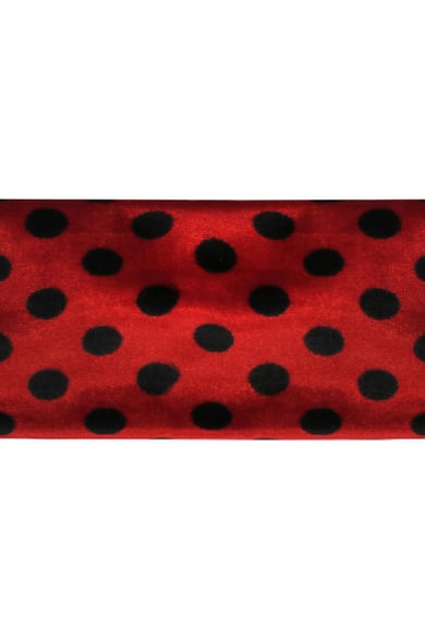 Haarband Velvet Dots Rood Polyester h5 Afbeelding2
